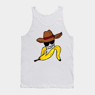 crooked banana with a sinister smile Tank Top